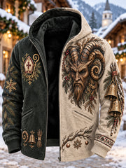 Herren-Kunstfaserjacke zum Nikolaustag