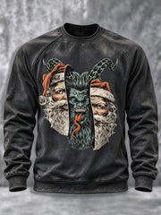 Herren-Krampus-Grafik-Sweatshirt
