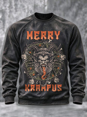 Herren-Krampus-Grafik-Sweatshirt