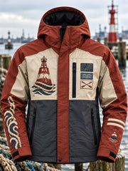 Herren Coastal Art Hartschalenjacke