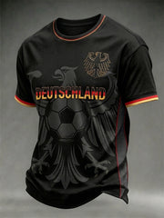 Herren-T-Shirt mit deutschem Fußballfan-Print 2026