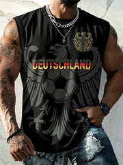 Herren-Deutschland-Fußballfan-Druckweste 2026
