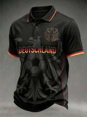 Herren-Deutschland-Fußballfan-Shirt mit 2026-Print