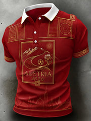 Männer Österreich Fußball Kurzarm T-Shirt