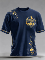 Herren-Fußballfan-Kunstdruck-T-Shirt