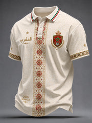 Männer 2026 Marokko Fußball Unisex Polo-Shirt