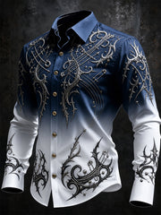 Herren-Lässiges Vintage-Punk-Rock-Graphic-Shirt