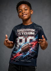 Kinder-T-Shirt im sportlichen Stil mit Print und kurzen Ärmeln
