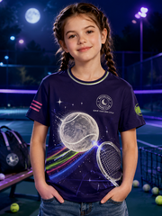 Sportlicher Print-T-Shirt mit kurzen Ärmeln