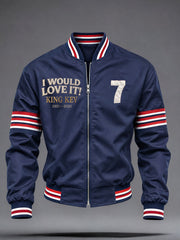 Herren England Fußball Liebhaber Legende King Kev Rip Bedruckte Jacke