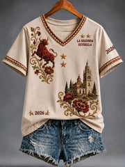 Damen-T-Shirt LA SEGUNDA ESTRELLA 2026 mit kurzen Ärmeln
