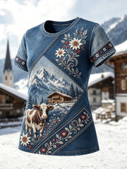 T-Shirt mit Kunstdruck zur österreichischen Frauenkultur