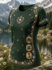 T-Shirt mit Kunstdruck zur österreichischen Frauenkultur