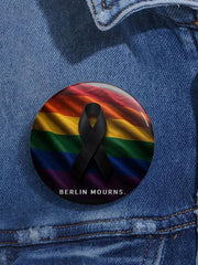 Unisex Berlin trauert Druck-Brosche