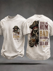 Herren-T-Shirts mit Rum, schlechten Entscheidungen und Seeluft
