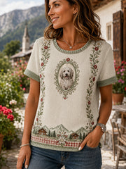 T-Shirt mit Kunstdruck zur österreichischen Frauenkultur