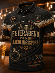 Herren-Slogan-Kurzarmhemd