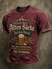 Herren-T-Shirt mit lustigem Slogan zum Cannstatter Volksfest