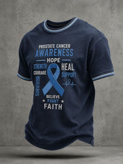 Herren-T-Shirt zur Aufklärung über Prostatakrebs