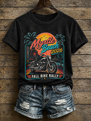 Damen-T-Shirt mit Aufdruck der Myrtle-Beach-Radkundgebung