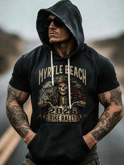 Herren Myrtle Beach Bike Rally Print Kapuzen oberteil