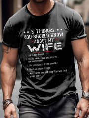 5 Dinge, die Sie über meine Frau Print Vintage T-Shirt wissen sollten