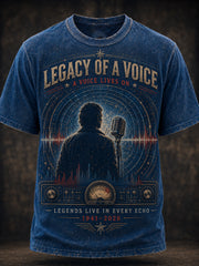 Herren-T-Shirt „Legacy of a Voice“ mit kurzen Ärmeln von Peter Cullen