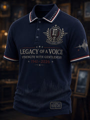Herren-T-Shirt „Legacy of a Voice“ mit kurzen Ärmeln von Peter Cullen