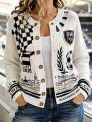 Damen-Strickjacke im Cardigan-Stil von LASK Linz