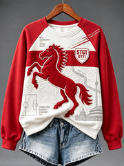 Damen Raglan Ärmel Sweatshirt