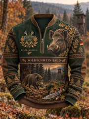 Herren-Halbzip-Sweatshirt für die deutsche Jagdsaison