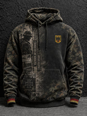 Herren Deutschland Volkstrauertag Tag bedruckte Kapuzenjacke