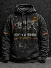 Herren Deutschland Volkstrauertag Tag bedruckte Kapuzenjacke