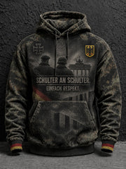 Herren Deutschland Volkstrauertag Tag bedruckte Kapuzenjacke