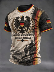 Herren-T-Shirt mit kurzen Ärmeln zum Volkstrauertag