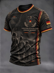 Herren-T-Shirt mit kurzen Ärmeln zum Volkstrauertag