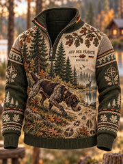 Herren-Sweatshirt mit Stehkragen für die deutsche Jagdsaison