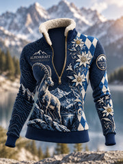 Damen-Fleece-Kapuzenpullover aus Bavaria-Composite-Material