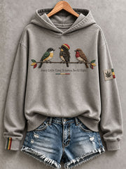 Damen-Kapuzenpullover „Every Little Thing Is Gonna Be All Right“
