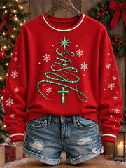 Damen Weihnachten Jesus Casual Sweatshirt