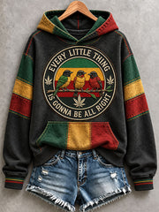 Damen-Kapuzenpullover „Every Little Thing Is Gonna Be All Right“