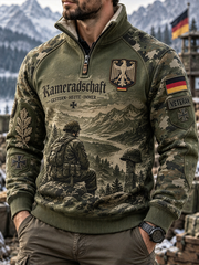 Herren-Pullover mit geknöpftem Ärmel für Veteranen