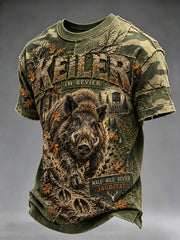 Herren-T-Shirt mit kurzen Ärmeln zur deutschen Jagdsaison