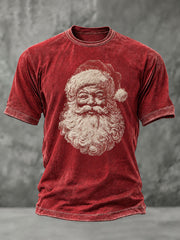 Herren Vintage Weihnachts mann T-Shirt mit Weihnachts druck