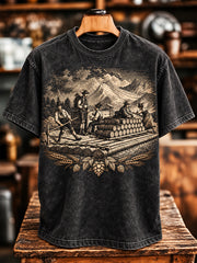 Herren-T-Shirt mit Kurzärmeln und Spirit-Kultur-Design
