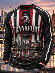 Herren-Eintracht-Frankfurt-Waffelpiqué-Langarm-T-Shirt