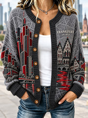 Damen-Strickjacke im Cardigan-Stil von Eintracht Frankfurt