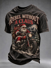 Herren-Weihnachtst-Shirt „Rebell ohne Weihnachtsmann“