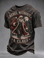 Herren-Weihnachtst-Shirt „Rebell ohne Weihnachtsmann“