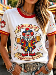 Damen-Köln Karneval Freizeit-T-Shirt